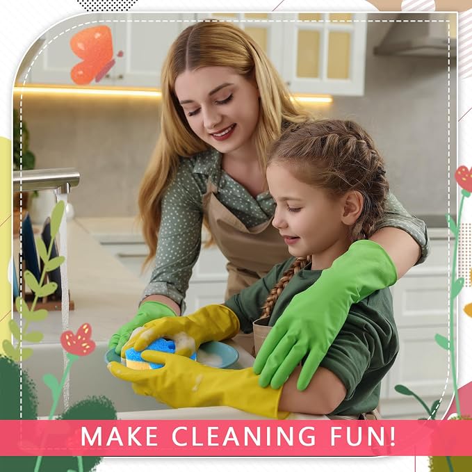 FillTouch Rabbit 3 Pcs Scrub Sponge, Pink, Yellow, Blue | Soft Non-scratch Cat Sponge, Dual Sided, Temperature Sensitive, Easy Clean, Multi Functional Sponge for Kitchen, Bathroom