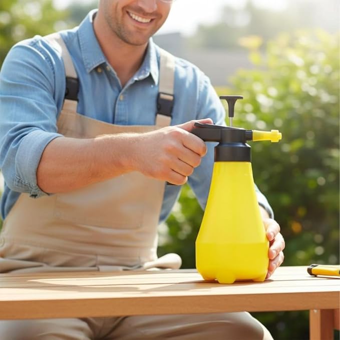 Pressurized Spray Bottle Caustic-Resistant Hand Pump Large Capacity Handheld Pump for Gardeners