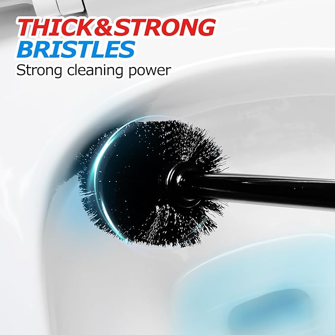 FORASTO 2Pack 4in1 Toilet Plunger and Brush Set - Bathroom Cleaning Tools | 21", Groove Gap Brush, Cleaning Gloves, Heavy Duty Toilet Bowl Cleaner, Apartment Must Haves Bathroom Decor Accessories