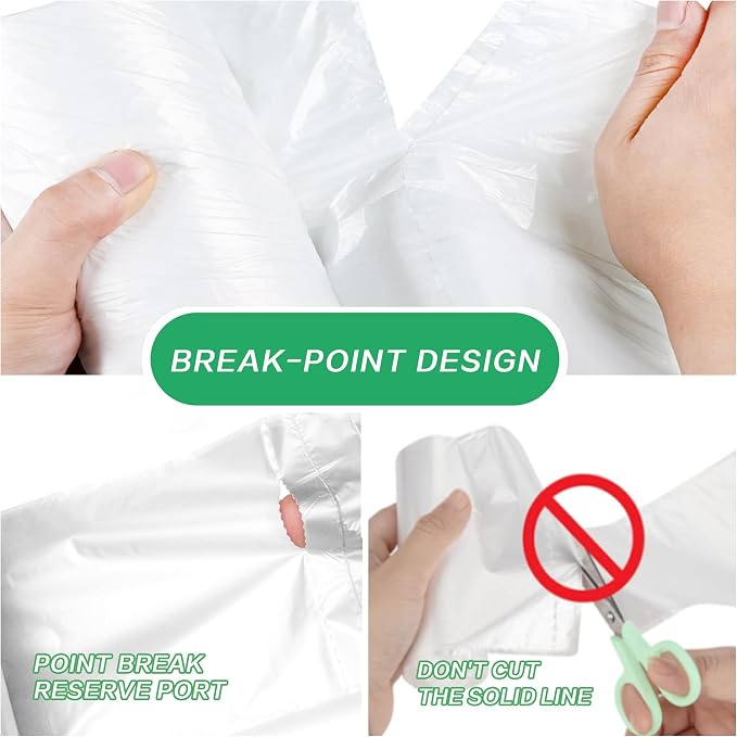 Small Trash Bags 3 Gallon, 108 Count Garbage Bags Bathroom Mini Trash Can Liners, fit 10-13 Liter Clear