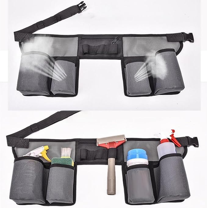 Tool Pouch, Gardening Tool Waist Bag, Cleaning Bottle Belt, Portable Tool Belt, Waist Apron Tool Pouch, House Cleaning Supplies For Housekeeping Water-Resistant Cleaning Caddy Aprons For Cleaning Work