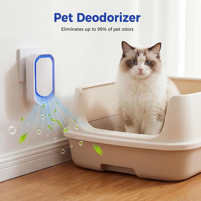 Plug In Air Purifier 4 Pack | Negative Air Freshener for Home, Small Quiet Air Ionizers for Smoke Dust, Ozone Free Bedroom Air Cleaner, Pets Odor Reducer Office