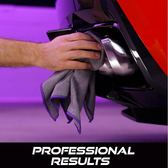 VIKING Microfiber Cleaning Cloth for Car Wax Removal, 16 x 16 Inch, 3 Pack | Polishing Towels for Removal of Car Wax and Polishing Compound, Car Detailing Kit