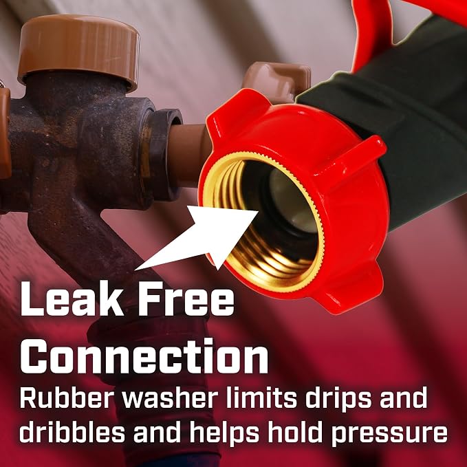 CHAPIN 6-9479: Deluxe 1-Way Shutoff Hose Connection, Fits Standard Garden Hoses, Metal and Plastic Construction with Shut-Off Valves, Leak-Free, High Volume Water Flow for Landscaping and Outdoor Use