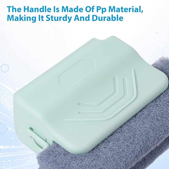 Qianyu Window Track Cleaner Tool, 3 Pcs Plastic Groove Cleaning Brushes Handheld Cleaning Brush Set Window Groove Cleaner for Windows Slides Tile Lines Shutter Narrow Gaps Tile Grout Lines
