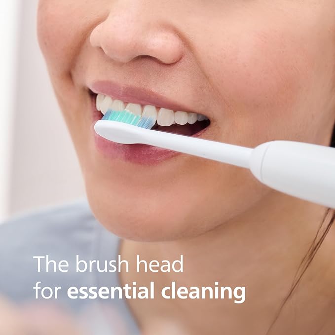 Philips Sonicare C1 SimplyClean Brush Heads, 4-Pack, 1 Year Supply, White | 200% More Plaque Removal¹, BrushSync Reminder, Up To 62,000 Bristle Movements Per Min, HX6014/65