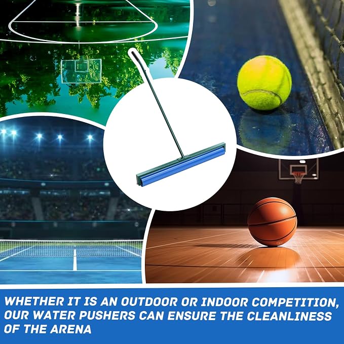 Suclain 36 Inch Tennis Court Squeegee PVA Foam Sponge Roller Lightweight Removes Water Quickly Clear Floors Tool for Tennis Basketball Sports Courts Garages