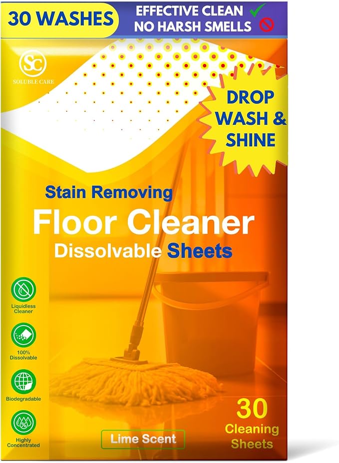 Whole House Cleaning Sheet Kit: Earth-Friendly, 5-Pack | Includes Toilet Cleaner, Laundry, Floor Cleaner, All-Purpose Spray & Foaming Hand Soap Concentrated Sheets, 120 Sheets