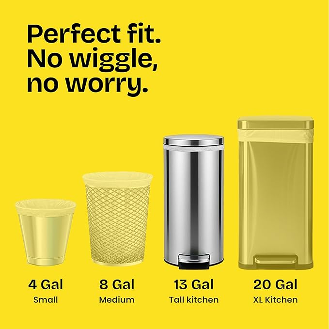 Glad ForceFlex Tall Kitchen Trash Bags, 13 Gal, Gain Moonlight Breeze, 100 Ct (Package May Vary)