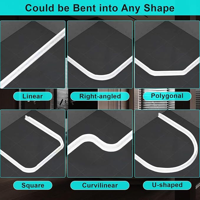 Hi-Na 3ft/5ft/6ft/8ft10ft Collapsible Shower Threshold Water Dam Water Barrier for Shower and Water Stopper Keeps Water Inside Water Threshold for Wet and Dry Separation (8ft, White)