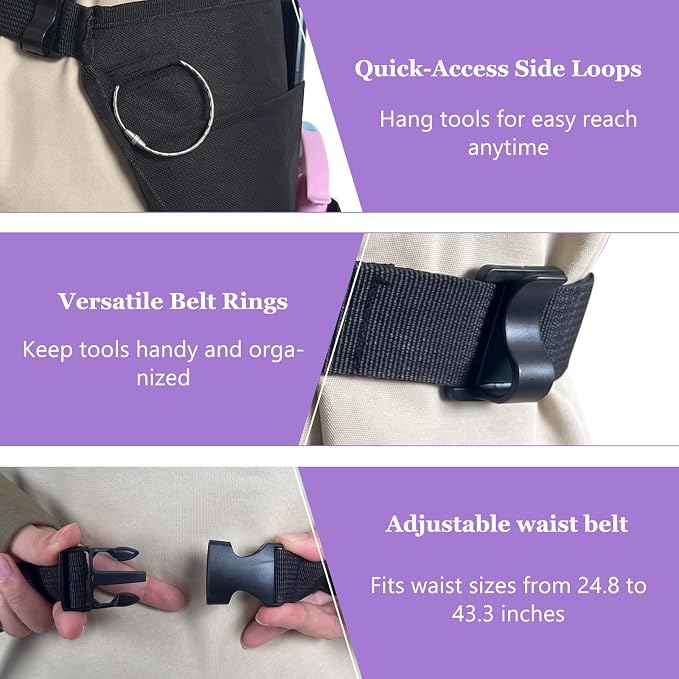 Cleaning Apron, Cleaning Caddy & Household Cleaning Storage Organizer Set