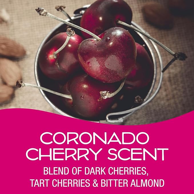 Can Air Freshener and Odor Neutralizer by California Scents, Set of 12 Spillproof Cans for Home and Car, Coronado Cherry, 1.5 Oz Each (Pack of 24)