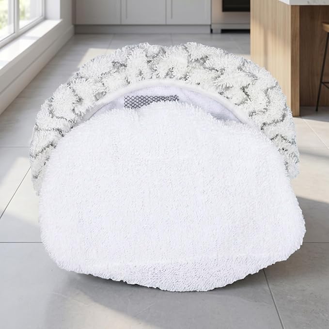 ULTECHNOVO Steam Mop Covers Replacement Reusable Washable Steam Mop Pad for 1940/1440 Water Absorbent Cleaning Cloth Cover for Tile Marble Hardwood Floors 11.81 X 7.08 X 0.78 in 1 Pack