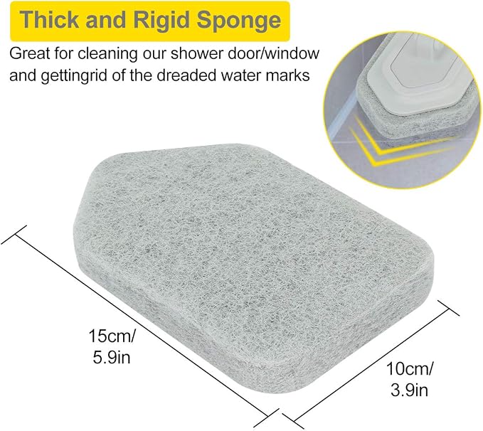 Scouring Pad Bristles Brush Refill Fit Lalafancy Bathtub Cleaning Brush | Scrubber Brush Replacement Refills, Scrubber Sponge Refills, Non-Scratch Pads for Bathtub, Tile, Sink, Shower Wall & Floor