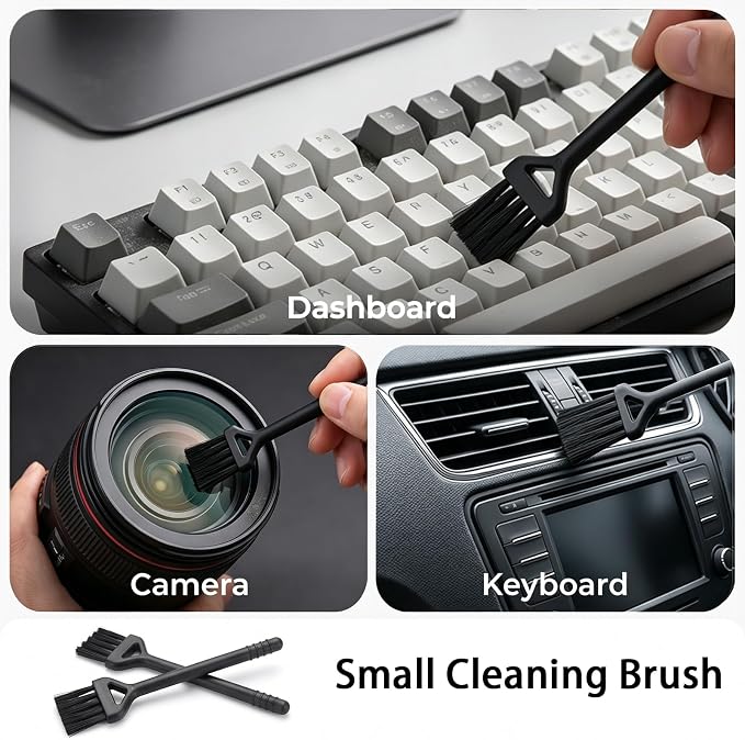 10Pcs Crevice Cleaning Brush Set: Heavy Duty Scrub Brush for Household Use | Thin Hard Bristle Gap Cleaner Brushes Kit for Deep Cleaning Kitchen Sink, Bathroom, Tile Grout, Window Sill & Narrow Spaces