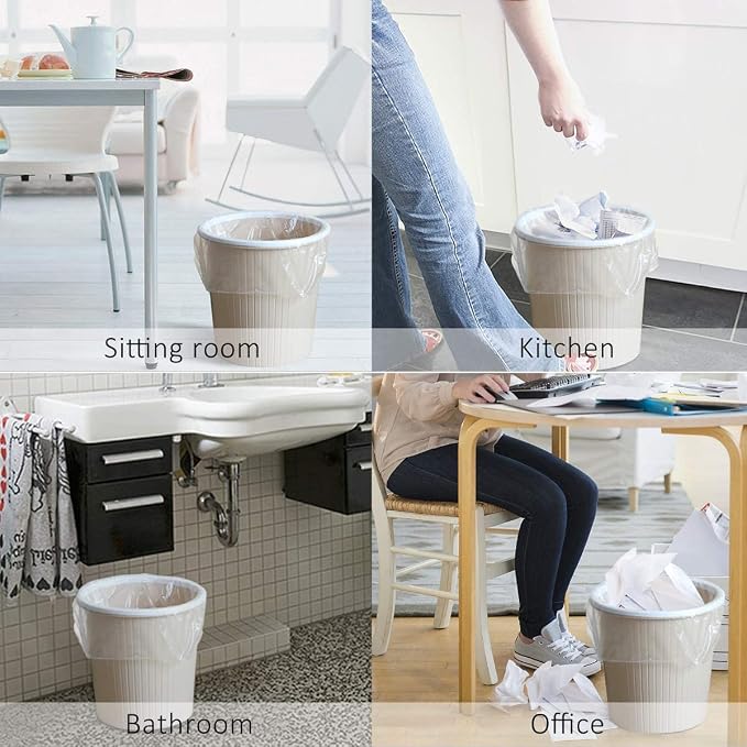 Small Trash Bags 2.6 Gallon - Garbage Bag Biodegradable | for Home Office Dorm Bedroom Car
