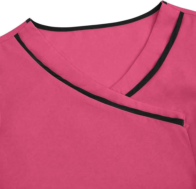 Housekeeping Uniforms - Women Lightweight Stretchy Scrubs for Cleaning Job, Breathable & Easy Care & Moisture-Wicking