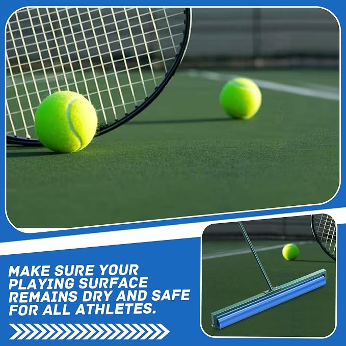 Suclain 36 Inch Tennis Court Squeegee PVA Foam Sponge Roller Lightweight Removes Water Quickly Clear Floors Tool for Tennis Basketball Sports Courts Garages