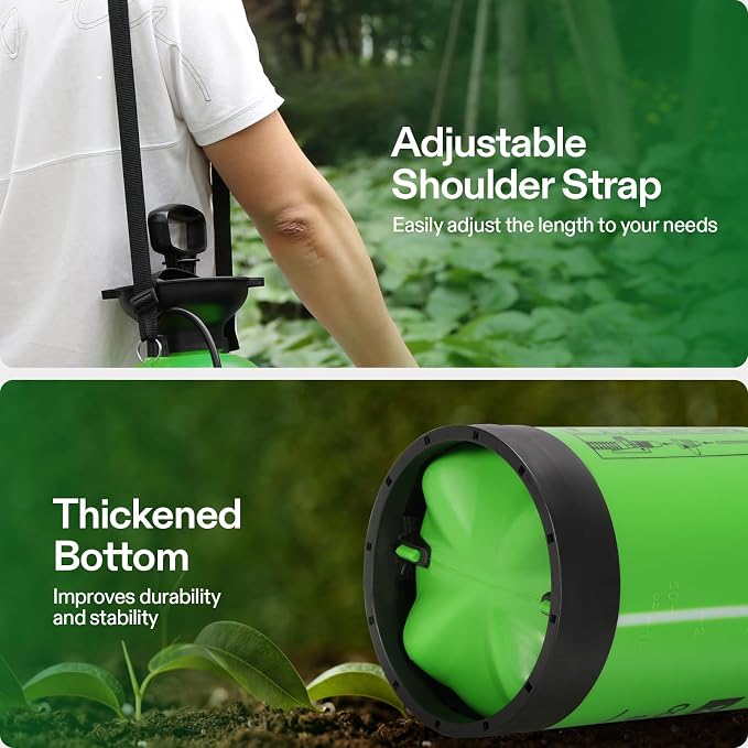 VIVOSUN 2-Gallon Pump Pressure Sprayer | Lawn & Garden Water Sprayer with Adjustable Shoulder Strap, for Spraying Plants, Garden Watering and Household Cleaning