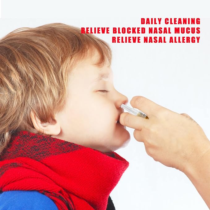 GIVAMEIHF Nasal Spray Bottle 4Pcs 1oz (30ml) with Press Spray Head Refillable Portable Fine Mist, 2 Funnel, 1 Dropper,Labels,Glass Nose Spray Bottle Empty