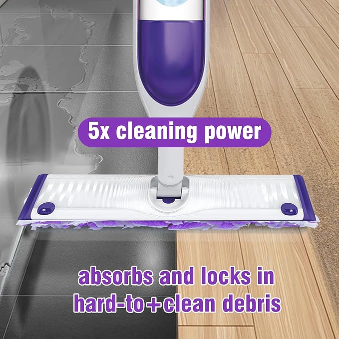 25 Pack Disposable Power Mop Refill Pads for Swiffer Power Mop | All Purpose Multi-Surface Mopping Pads Replacemet,Thickened Mop Pads for Wet or Dry Cleaning on Finished Hard Floors