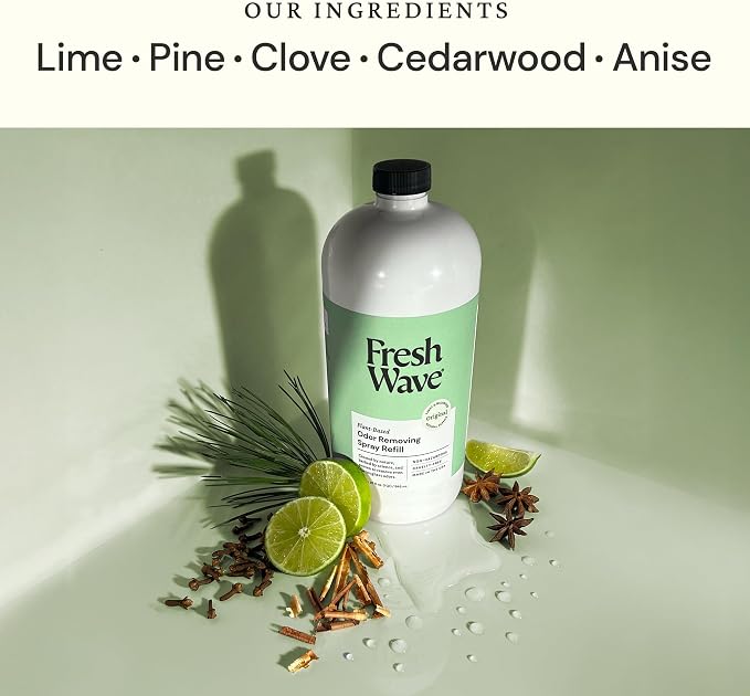 Fresh Wave Original Scent Odor Eliminator Spray & Air Freshener Refill, 32 fl. oz. (Pack of 2)