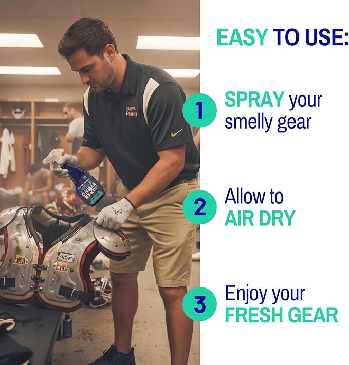Vapor Fresh Sports Gear Cleaner and Deodorizer Spray, 16oz (3 Pack) | Sports odor eliminator, Boxing gloves, Sports pads, Helmets, Gym bags, Gym equipment