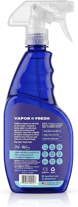 Vapor Fresh Sports Gear Cleaner and Deodorizer Spray, 16oz (3 Pack) | Sports odor eliminator, Boxing gloves, Sports pads, Helmets, Gym bags, Gym equipment