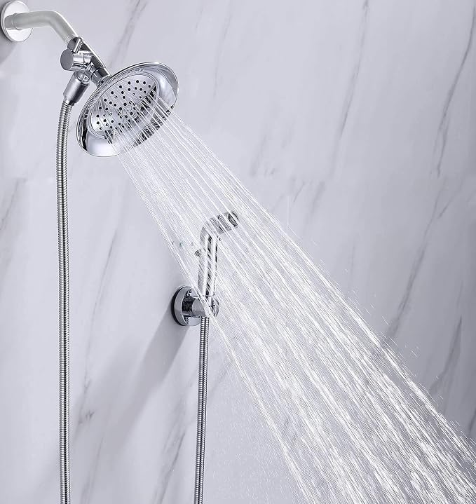 G-Promise 2 Mode Dog Shower Attachment with Extra Long Hose | High Pressure, with Flow Control Lever, Easy to Install, No-Drill Hook Mount