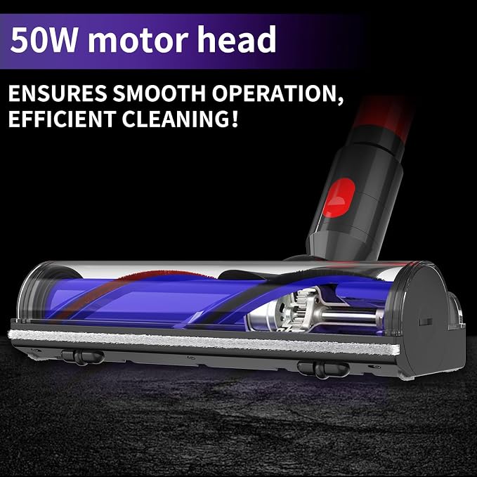 Upgrade Quick-Release Vacuum Direct Drive Head Replacement for Dyson V7 V8 V10 V11 V15，Suitable for Hardwood Floor Carpets Attachment SV10 SV11 SV12 SV14 Replacement Part Electric Head Roller Brush