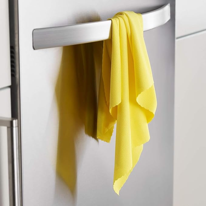 E-Cloth Glass & Polishing Cloth - Reusable & Durable Glass Cleaner - 4 Pack | Cleaning Towel Cloth for Windows, Cars, Mirrors, Eyeglasses, & More, Streak Free Clean, Machine Washable, Assorted Colors