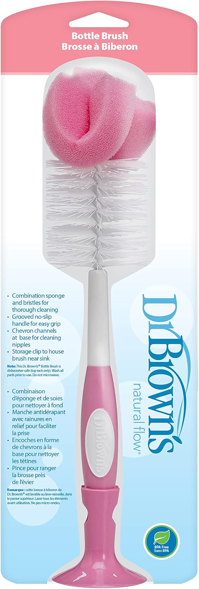 Dr. Brown's Bottle Brush, Pink, 1-Pack