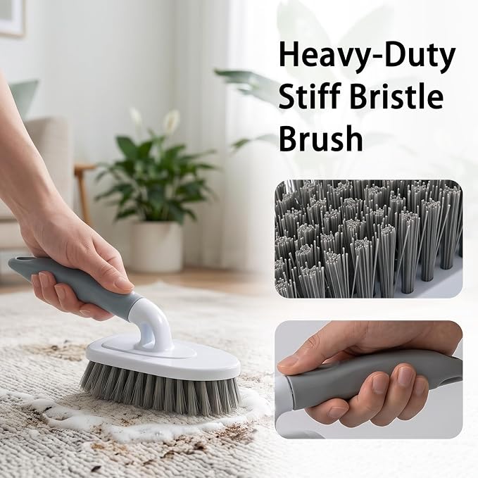 10Pcs Crevice Cleaning Brush Set: Heavy Duty Scrub Brush for Household Use | Thin Hard Bristle Gap Cleaner Brushes Kit for Deep Cleaning Kitchen Sink, Bathroom, Tile Grout, Window Sill & Narrow Spaces