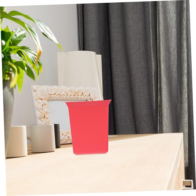 Hemobllo Portable Plastic Storage Caddy Organizer Bin for Cleaning Supplies Compact Utility Basket for Hotel Housekeeping Design Versatile Storage Red
