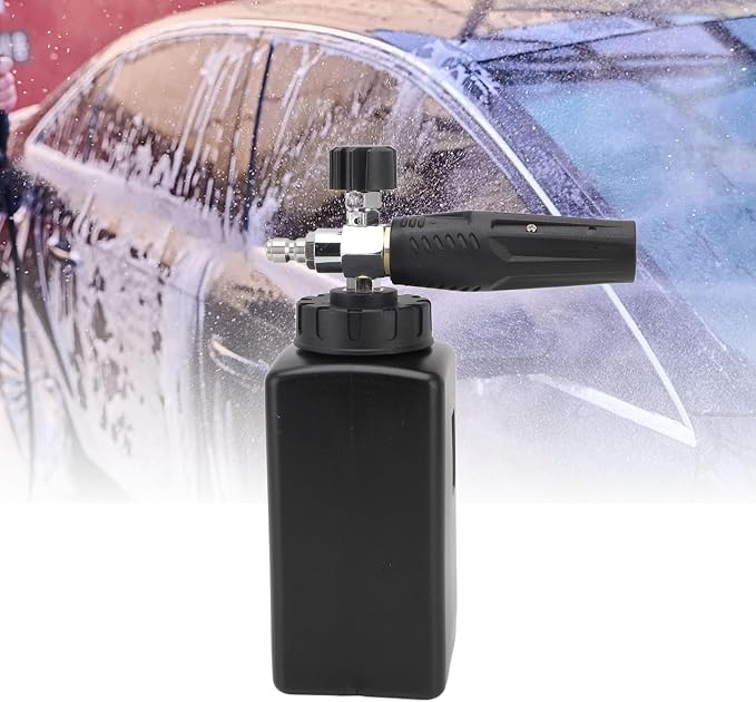 Foam Sprayer, 1000ML High Pressure Hand Pressurized Pump Sprayer, Car Wash Foam with Continuous Mist Spray Bottle for Car Washing Garden Watering Household Cleaning