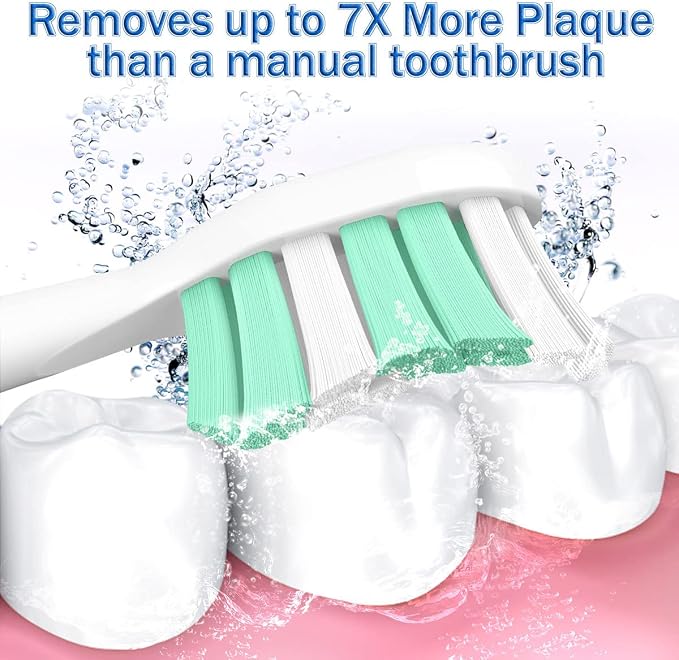 Replacement Toothbrush Heads for Philips Sonicare Replacement Heads,8PCS | Fit Sonimcare 2 Series Plaque Control, 3 Series Gum Health,DiamondClean,HealthyWhite and more Snap-On System
