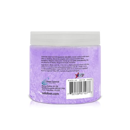 OdoBan OdoMagnet Odor Eliminator Gel Crystals, 14 Ounce 9-Pack, Lavender Scent