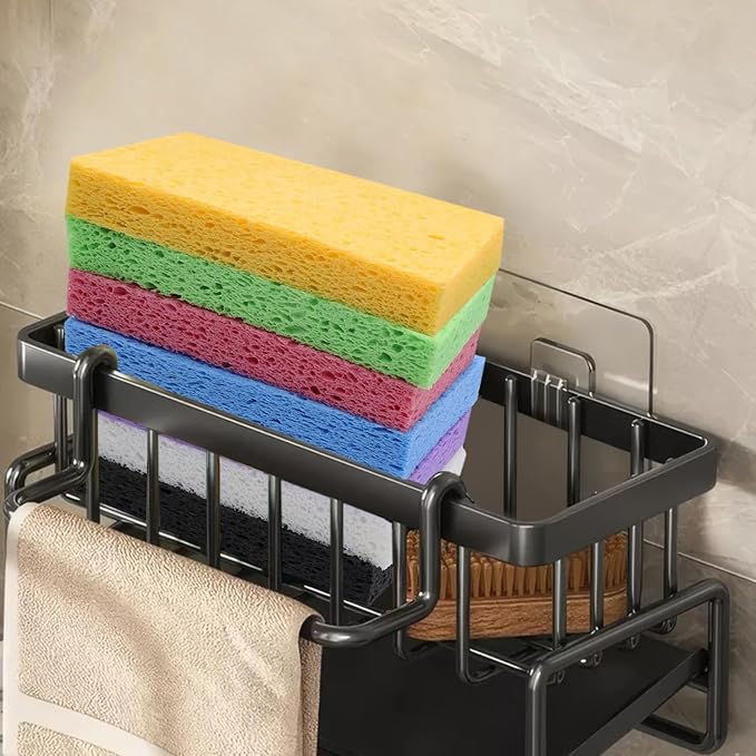 Large Cellulose Sponges, Kitchen Sponge for Dish, Thick Heavy Duty Scrub Pads, Non-Scratch Scrubber for Household/Cookware/Bathroom/Office/Boat 5.5" x 3" x 1" (7 Pack) Pink