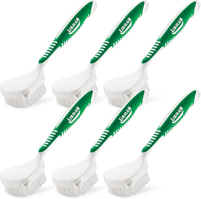 Libman Culinary Brush, Nylon Bristles, 6 Pack | Kitchen culinary scrub brush; case pack of 6.