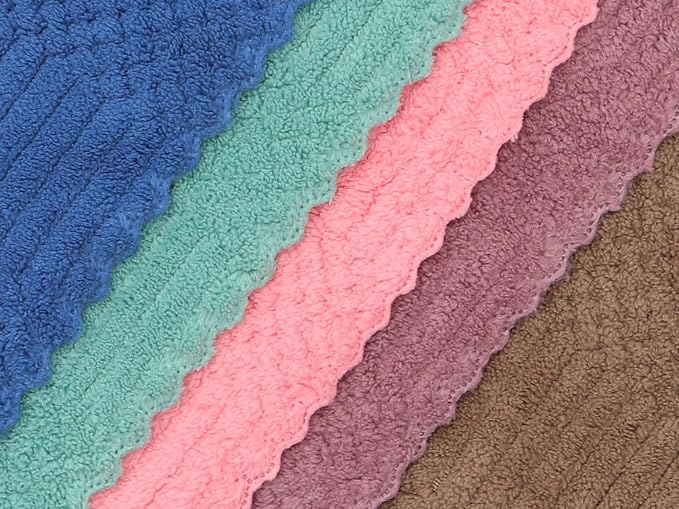 Microfiber Cleaning Cloth, 10 Pack Microfiber Rags,12”x12”,Mix Color | Lint Free Dish Cleaning Cloths, Fast Drying Dish Rags For Cleaning, Absorbent Washcloths