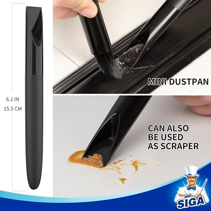 MR.SIGA Grout Cleaner Brush Set - Detail Cleaning Brush Set for Tile, Sink | Grout scub brush, small grout cleaning brush for crevice