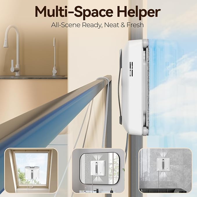 Z9Pro Window Cleaning Robot,with 4 Sprayers - Automatic (White)