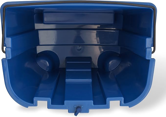 SPARTA 35 Qt Mop Bucket System with Wringer and Insert, Green | OmniFit, Polypropylene, 200,000-Cycle Wringer, Clean and Soiled Water Separation, Non-Marking Swivel Casters