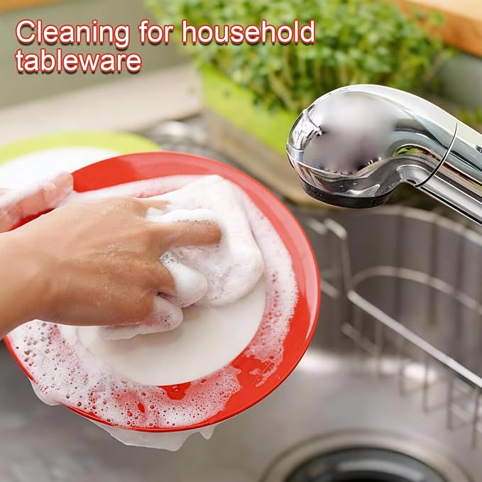 24 PCS White Scour Pads Non Scratch Non Woven Multipurpose Abrasive Scrubber Sponge for Multi Surface Cleaning Polishing (6 X 9 inch)