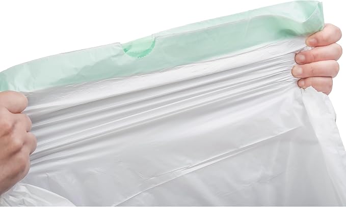 TYPLASTICS Tall Kitchen Drawstring Trash Bags 13 Gallon (200 Count) | 24in x 27in, Unscented