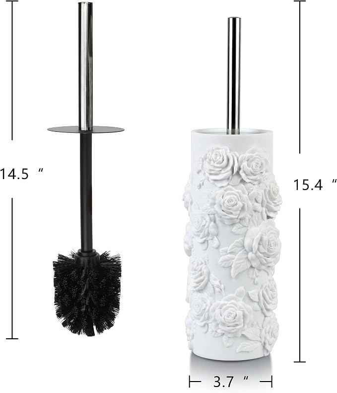 Toilet Brush and Holder Set for Bathroom, Stylish and Durable Cleaning Tool with Modern Design, Compact for Efficient Cleaning