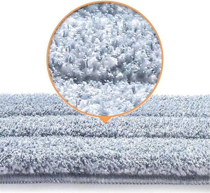 10 Pack 13 * 4.9" Generic Mop Pads Mop Head Refill Washable Wet/Dry Mops Flat Compatible with JOYMOOP Most 11-13" Hook and Loop (Velcro) Flat Mops.System Floor Care System (10 Pack 13 * 4.9")
