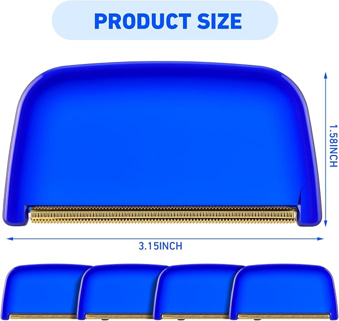 Boao 4 Pieces Sweater Combs to Remove Pilling Sweater Defuzzer,Classic | Multi-Fabric Sweater Comb, Wool Cotton Pilling Remover, Remove Fuzz and Bobbles from Clothes Coats Blankets