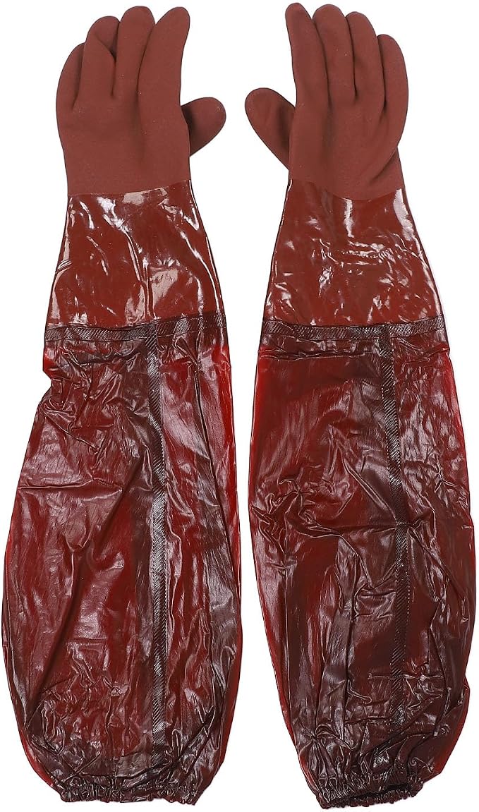 Dioche Cleaning Gloves Long Long Cleaning Gloves, 65cm, Rainproof, Thickened, Reusable, Fullarm Pond Suitable for Machinery maintenance.