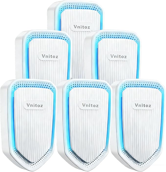 Air Ionizers Plug In Negative Ion Air Purifiers Quiet Air Freshener for Home Bedroom Office Basement - Portable Mini Air Cleaner Odor, Smoke, Dust, Pet Smell (2, Black)
